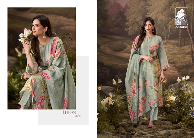 Itihas By Sahiba Tissue Digital Printed Dress Material Wholesale Price In Surat